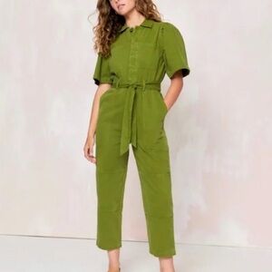 Christy Dawn Sienna jumpsuit in fern green size S